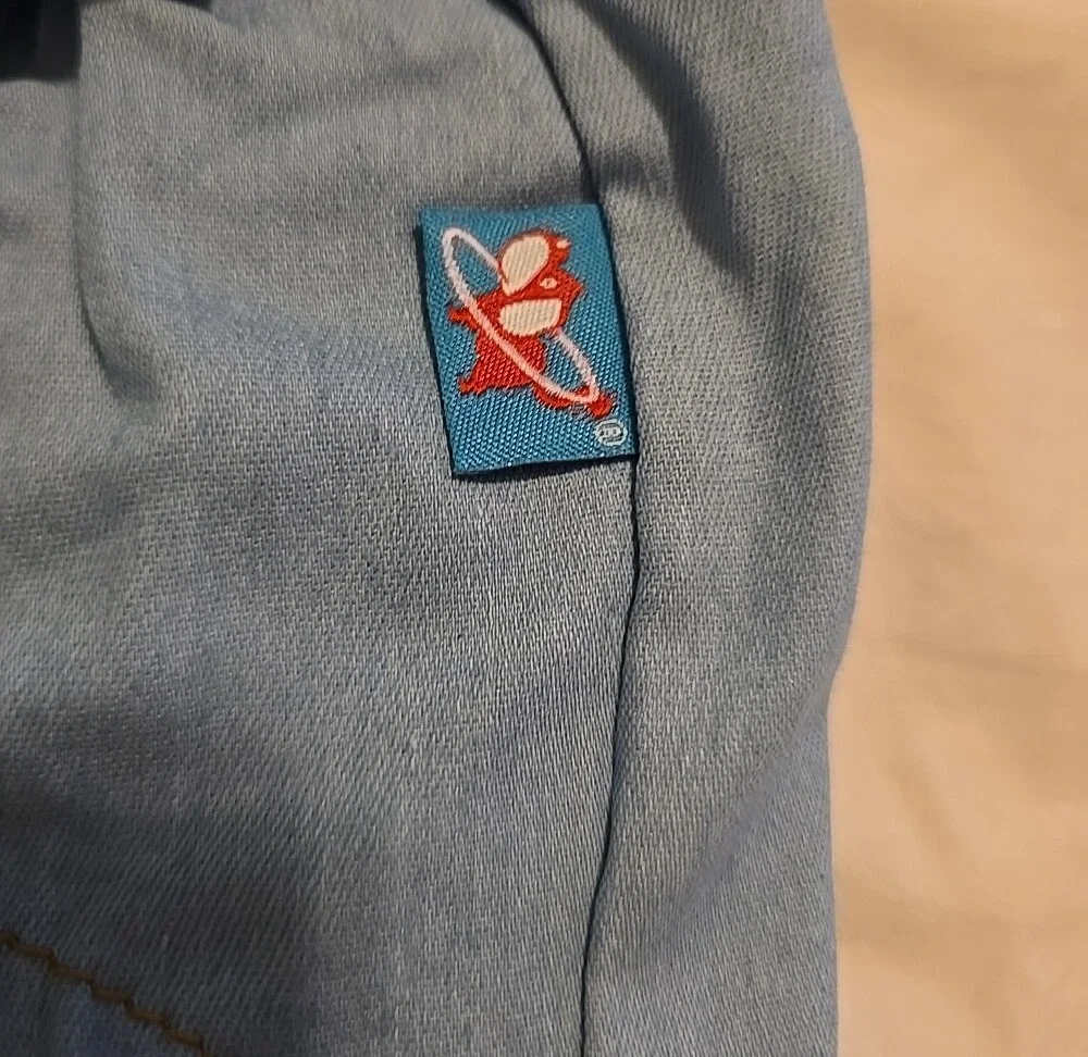 Light Blue Denim-Look Dog/Kitty Button-Up Shirt Fits Up To 12 Lbs